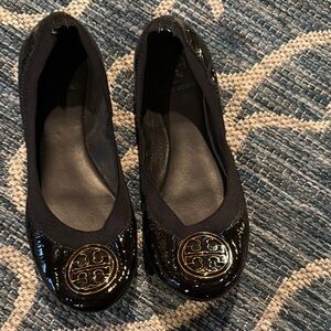 Tory Burch Black Ballet Flats